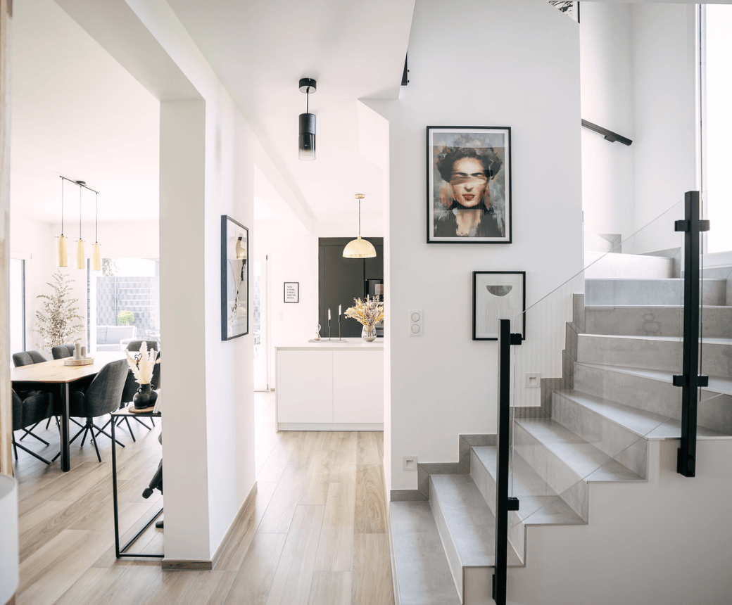 entree et couloir modernes et lumineux