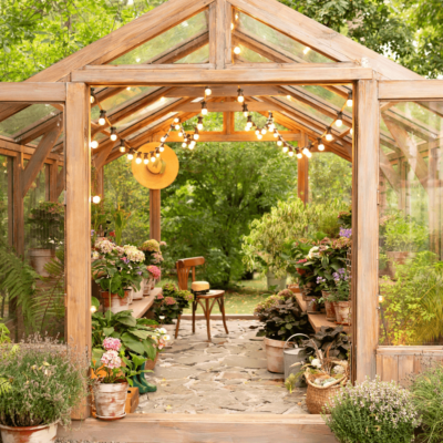 serre exterieure fleurs