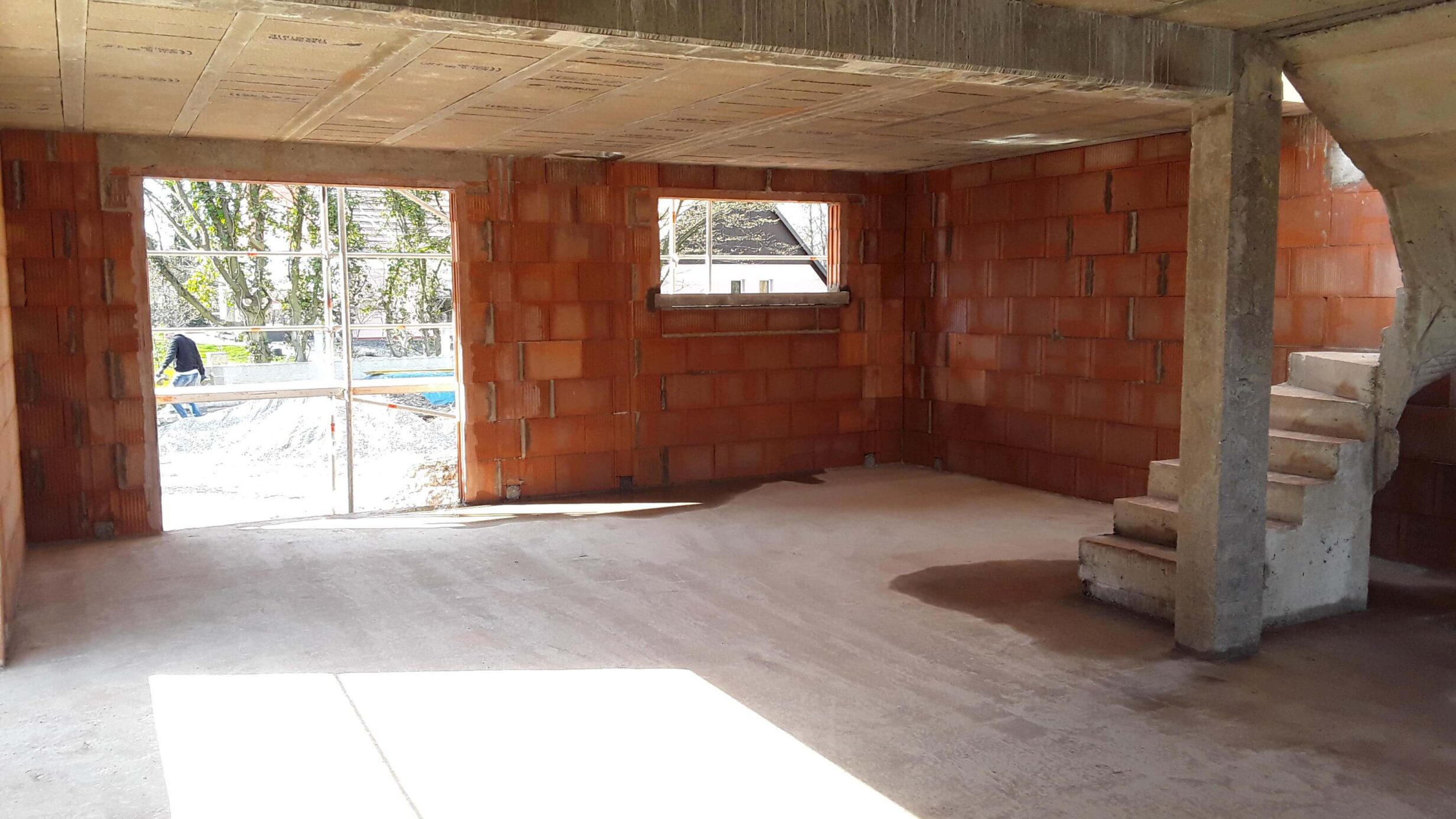 gros oeuvre maconnerie chantier maison neuve